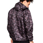 Classic // Full Zip Packable Jacket // Black Camo (M)