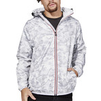 Classic // Full Zip Packable Jacket // White Camo (2XL)