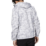 Classic // Full Zip Packable Jacket // White Camo (XL)