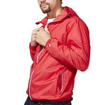 Classic // Full Zip Packable Jacket // Red (XL)