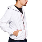 Classic // Full Zip Packable Jacket // White (L)