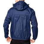 New Era // Quarter Zip Packable Jacket // Navy (L)