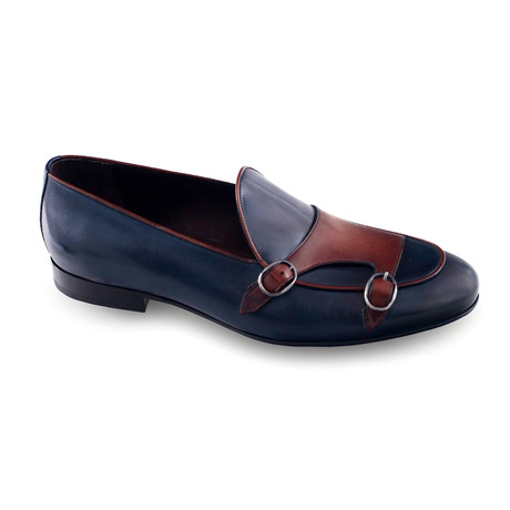 Lipa Shoe // Dark Blue + Brown (Euro: 40)