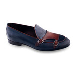 Lipa Shoe // Dark Blue + Brown (Euro: 46)