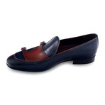 Lipa Shoe // Dark Blue + Brown (Euro: 46)