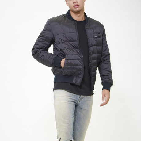 Solid Puffer Jacket // Black (S)