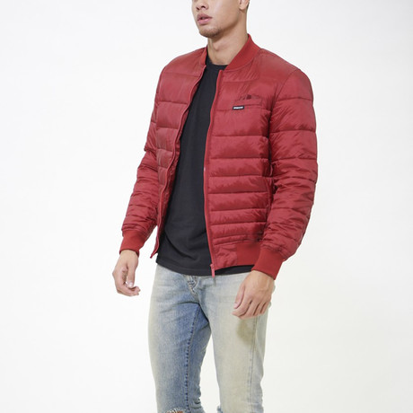 Solid Puffer Jacket // Red (S)