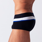 Double Stripe Boxer // Black (S)