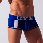 Double Seam Stripe Boxer // Blue (S)