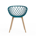 Kurv Chair // Set of 2 (Black + Natural)