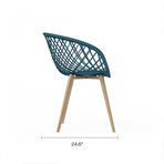 Kurv Chair // Set of 2 (Black + Natural)