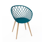 Kurv Chair // Set of 2 (Black + Natural)