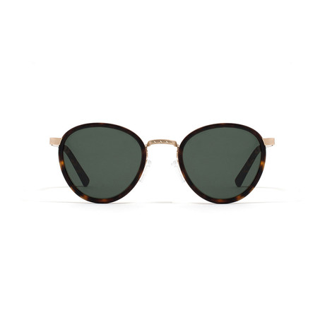 Poezd Sunglass // Black Tortoise Matte + Gold + Green