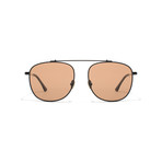 Notomy Sunglass // Matte Black + Amber