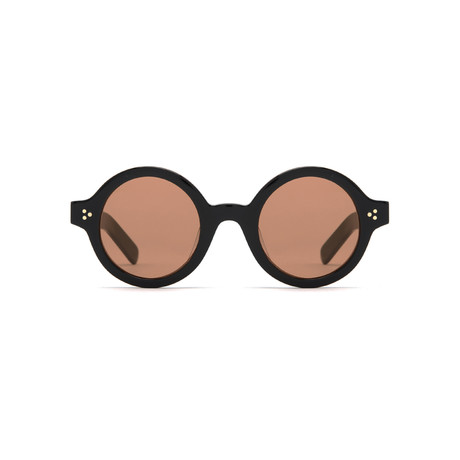 Ollo Sunglass // Polished Black (Black + Amber)