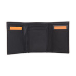 Leather Trifold Wallet // Black