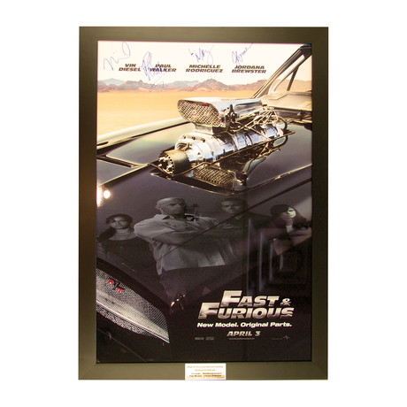 Fast And Furious // Signed Poster