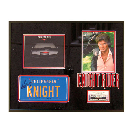 Knight Rider // Signed License Plate