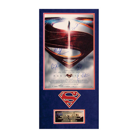 Superman Man Of Steel // Signed Poster