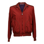 Silk Bomber Jacket // Red (M)