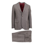 Fidenziano Wool Blend Suit // Brown (Euro: 48)