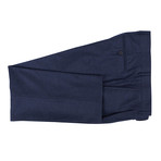 Check Peak Lapel Cashmere Blend 3/2 Suit // Navy Blue (Euro: 46)