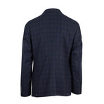Plaid Cashmere 3/2 Button Suit // Blue (Euro: 46)