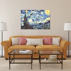 The Starry Night Derezzed // 5by5collective (26"W x 18"H x 0.75"D)