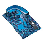 Amedeo Exclusive // Reversible Cuff Button-Down Shirt // Blue Paisley (3XL)