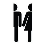 Wall Decal Bathroom Men's + Women's