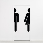 Wall Decal Bathroom Men's + Women's