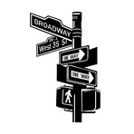 Broadway Signs Wall Decals