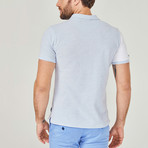 Winward Polo // White + Blue (L)
