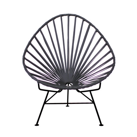 Acapulco Lounge Chair // Leather (Piel Negro)