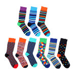 Crew Socks Combo Set // 1018 // 9 Pack