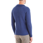 Sweater Single Button // Blue (S)