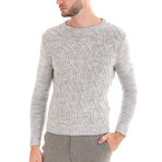 Elbow Patch Wool Sweater // Light Gray (2XL)