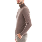 Wool Polo Long Sleeve // Solid Cappuccino (S)