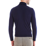 Wool Polo Long Sleeve // Solid Navy (M)