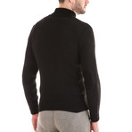 Polo Neck + Arm Patches // Black (S)