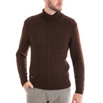 Polo Neck + Arm Patches // Brown (XS)