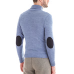 Polo Neck + Arm Patches // Denim (S)