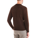 Quarter Zip Sweater // Brown (S)
