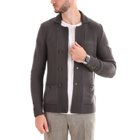 Textured Wool Jacket // Gray (S)