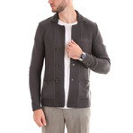 Textured Wool Jacket // Gray (XL)