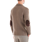 Textured Wool Jacket // Cappuccino (XL)