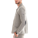 Textured Wool Jacket // Light Gray (S)