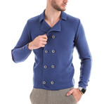 Button Up Jacket // Blue (L)