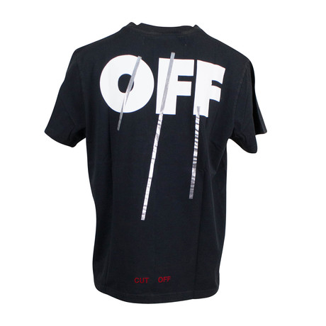 Off White // Silver Off T-Shirt // Black Multicolor (XS)