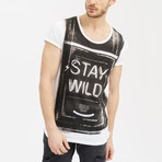 Stay Wild T-Shirt // White (Small)